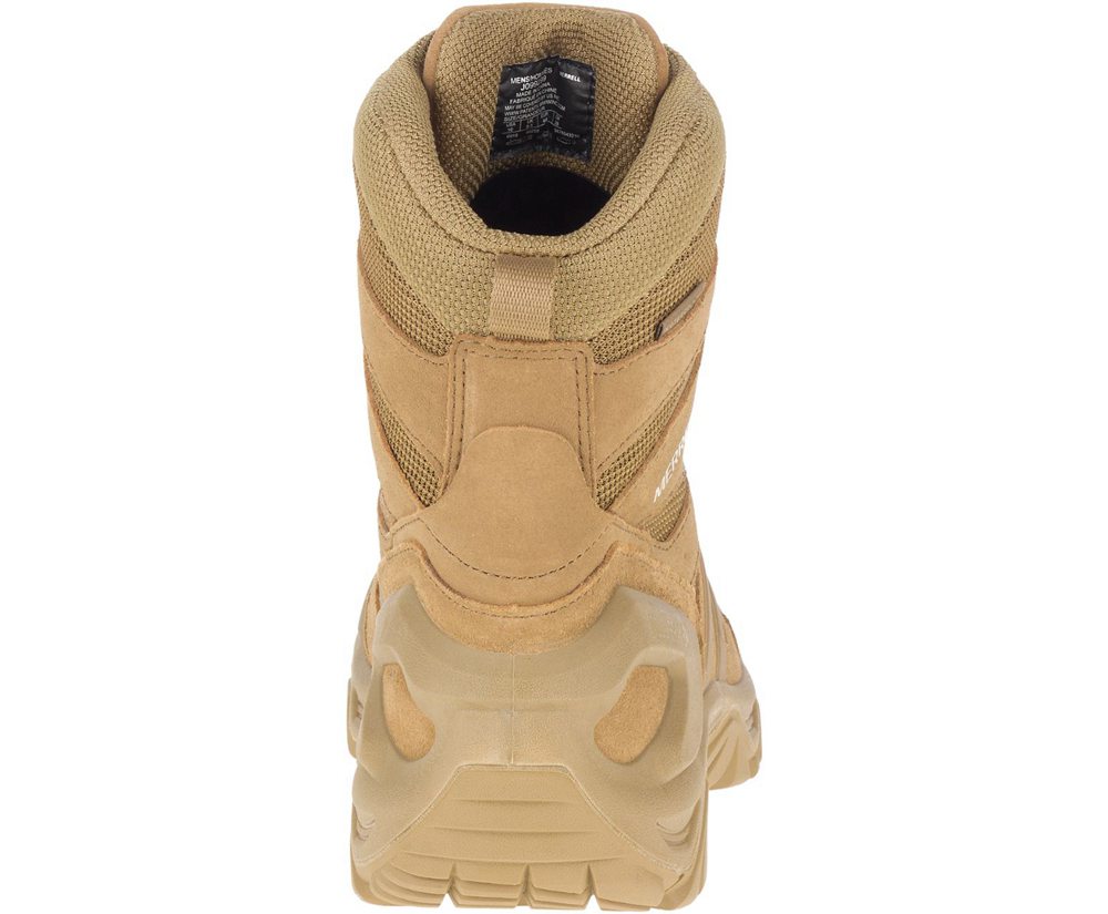 Merrell Støvler Herre - Strongfield Tactical 8\" Waterproof - Khaki - RXQ870142